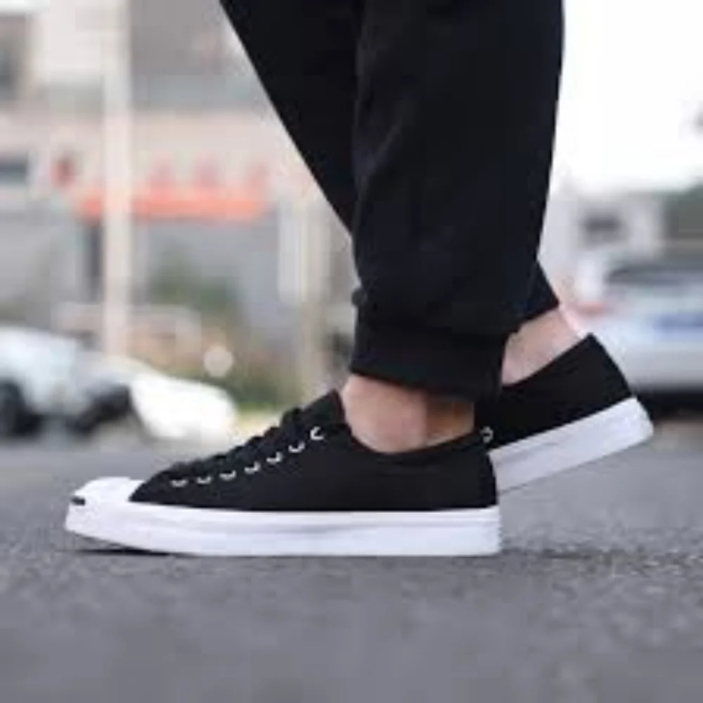 Converse Jack Purcell First In Class Low Top Black Canvas Sneakers VG US 6.5 - Picture 16 of 16